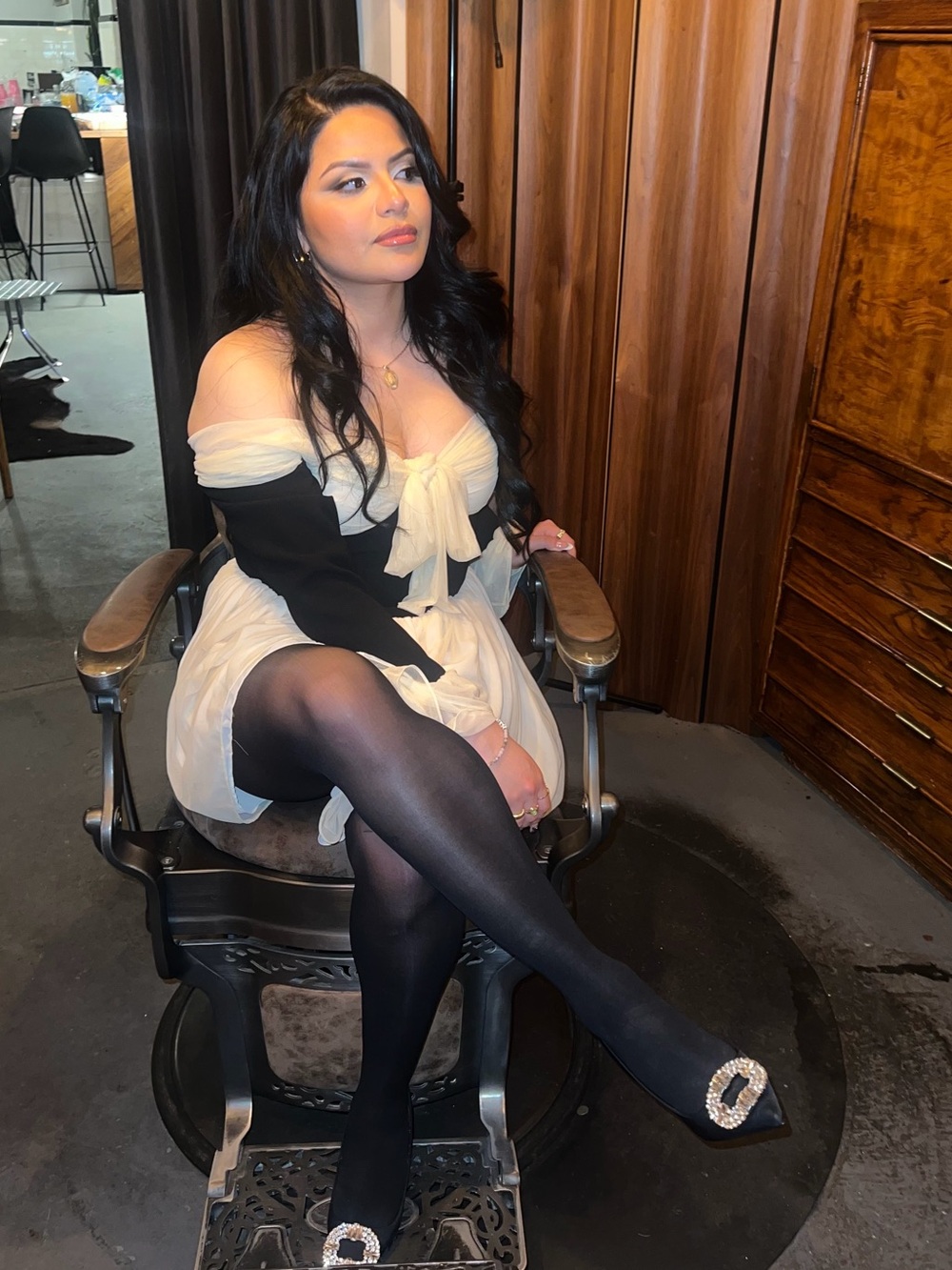 Alana Strapless Long Sleeve Minidress